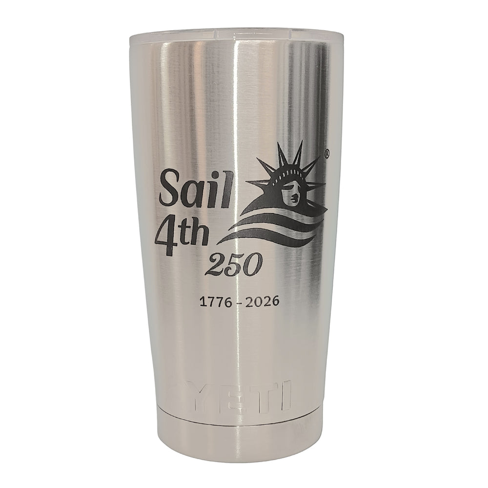 Sail4th 250 YETI Tumbler 20oz Silver