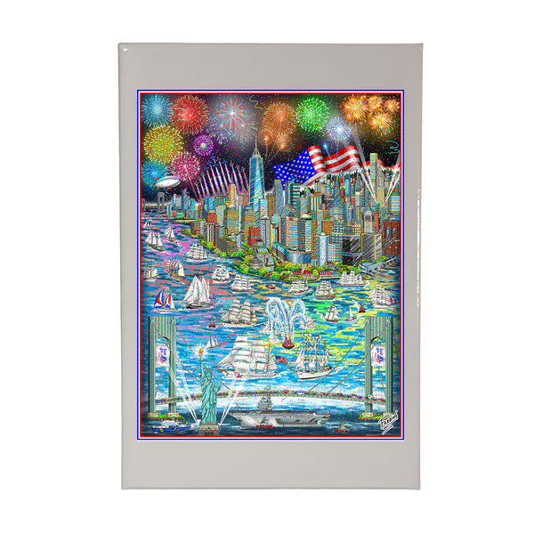 Sail 4th 250 New York Renowned 3D Pop Artist Charles Fazzino Magnet Product View