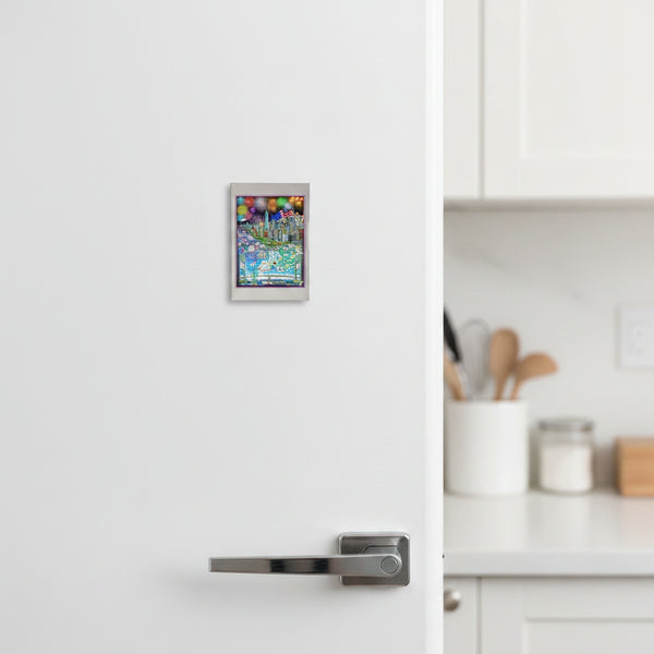 Sail 4th 250 New York Renowned 3D Pop Artist Charles Fazzino Magnet in Use On Refrigerator