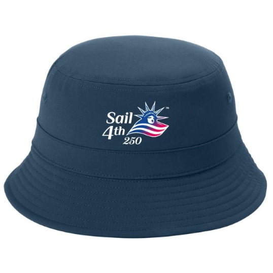 Sail4th 250 Primary Logo Polyester Bucket Hat Navy