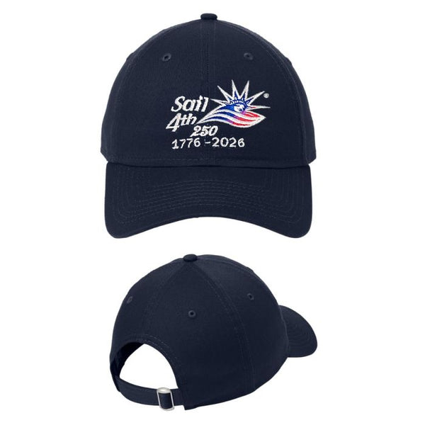 Sail4th 250 Primary Logo Navy Adjustable Cap