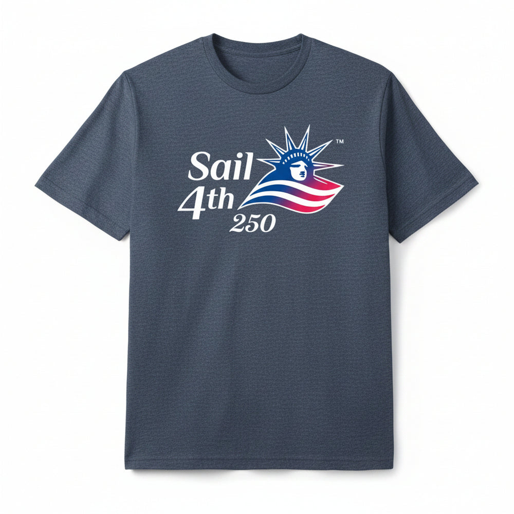 Sail4th 250 Primary Logo Short Sleeve T-Shirt Navy