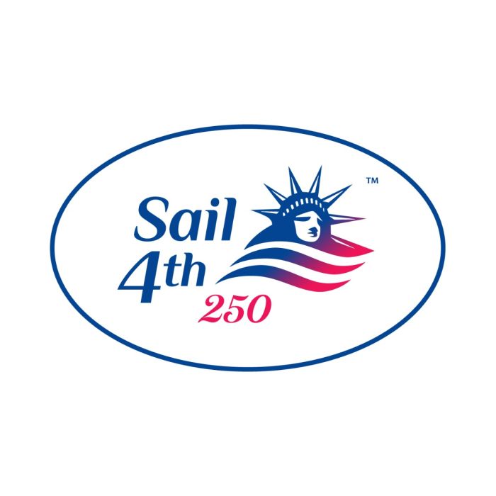 Sail 4th 250 New York Primary Logo Oval Magnet