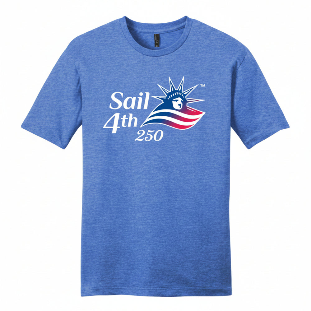 Sail4th 250 Primary Logo Short Sleeve T-Shirt Royal Blue