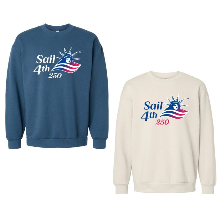 Sail4th 250 Primary Logo Crewneck Sweatshirt Available Colors