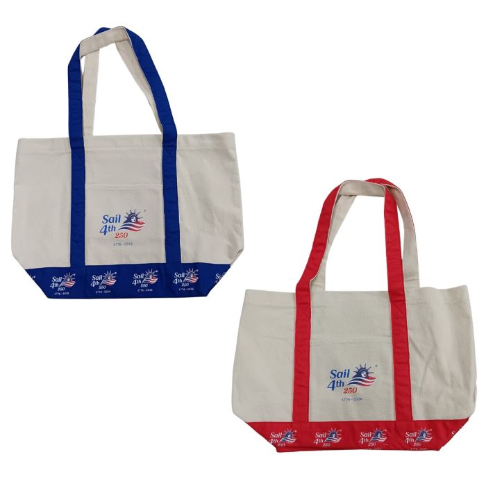 Sail 4th 250 New York Primary Logo Canvas Tote Bag