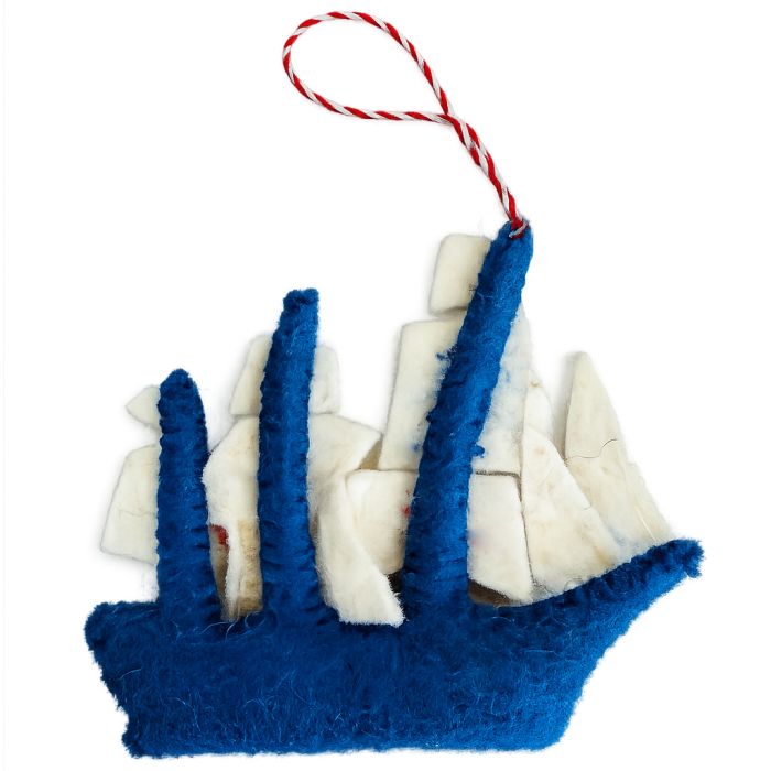 Sail 4th 250 New York Christmas Ornament Hand-Made