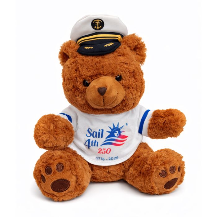 Sail4th 250 Logo Plush Bear with T-Shirt and Captain Hat