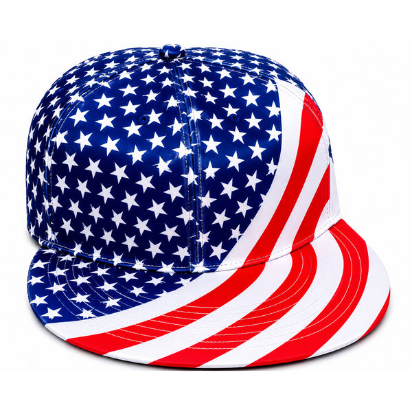 USA Flag Jumbo Novelty Baseball Hat Front View
