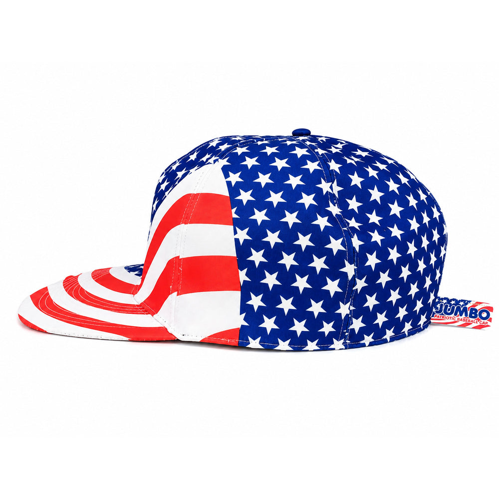 USA Flag Jumbo Novelty Baseball Hat Side View