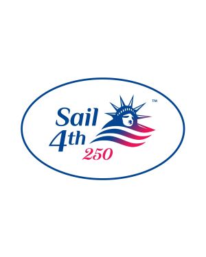 Sail4th 250 Primary Logo Oval Magnet