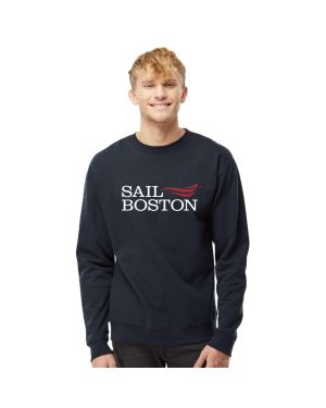 Sail Boston Primary Logo Crewneck Sweatshirt Navy