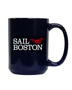 Sail Boston Primary Logo 11 oz Coffee Mug Black