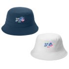 Sail4th 250 Primary Logo Navy & White Polyester Bucket Hat