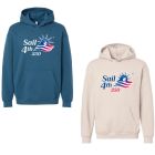 Sail4th 250 Primary Logo Sea Blue & Bone Hooded Sweatshirt