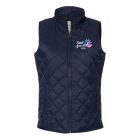 Sail4th 250 Primary Logo Vintage Diamond Women's Quilted Navy Vest 