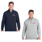 Sail Boston Primary Logo Embroidered Cotton Long Sleeve 1/4 Zip Sweatshirt Available Colors