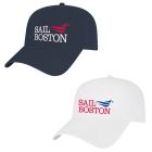 Sail Boston Primary Logo Embroidered Hat with Adjustable Strap Available Colors