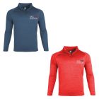 Sail Boston Primary Logo Performance Long Sleeve 1/4 Zip Embroidered Sweatshirt Available Colors