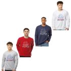 Sail Boston Primary Logo Tall Ship Bow Facing Right Long Sleeves Crewneck Sweatshirt Available Colors
